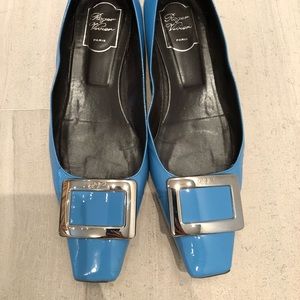 Roger ViVier Trompette Patent leather flats